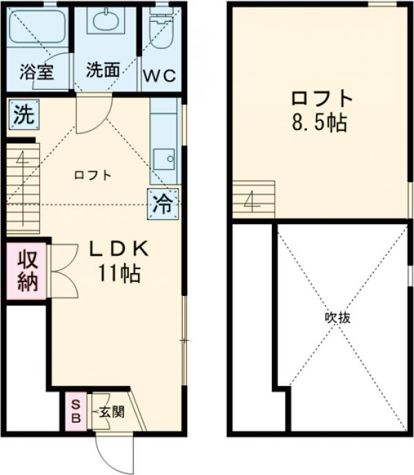 HUS駒沢大学の間取り