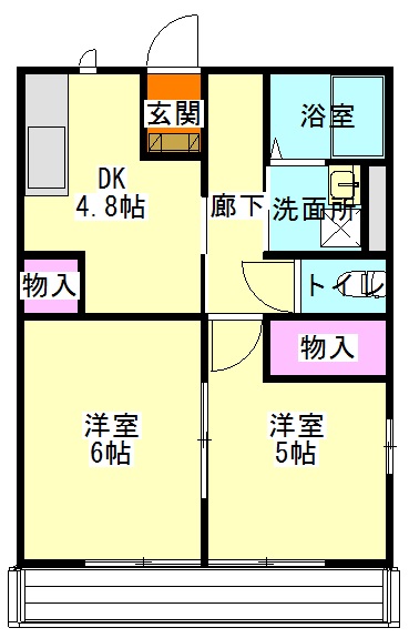 カルボナーラB棟の間取り