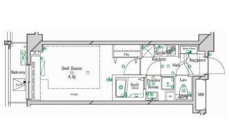 ラフィスタ武蔵関の間取り