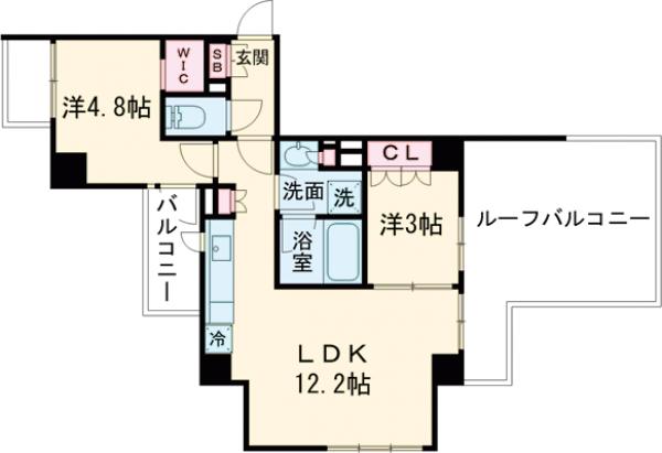 LUMIEC CHITOSE FUNABASHIの間取り