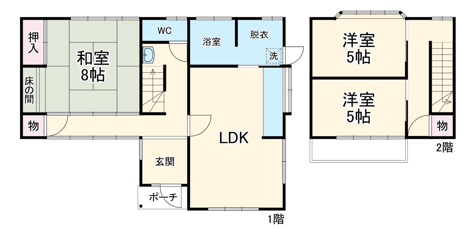 宮地戸建ての間取り