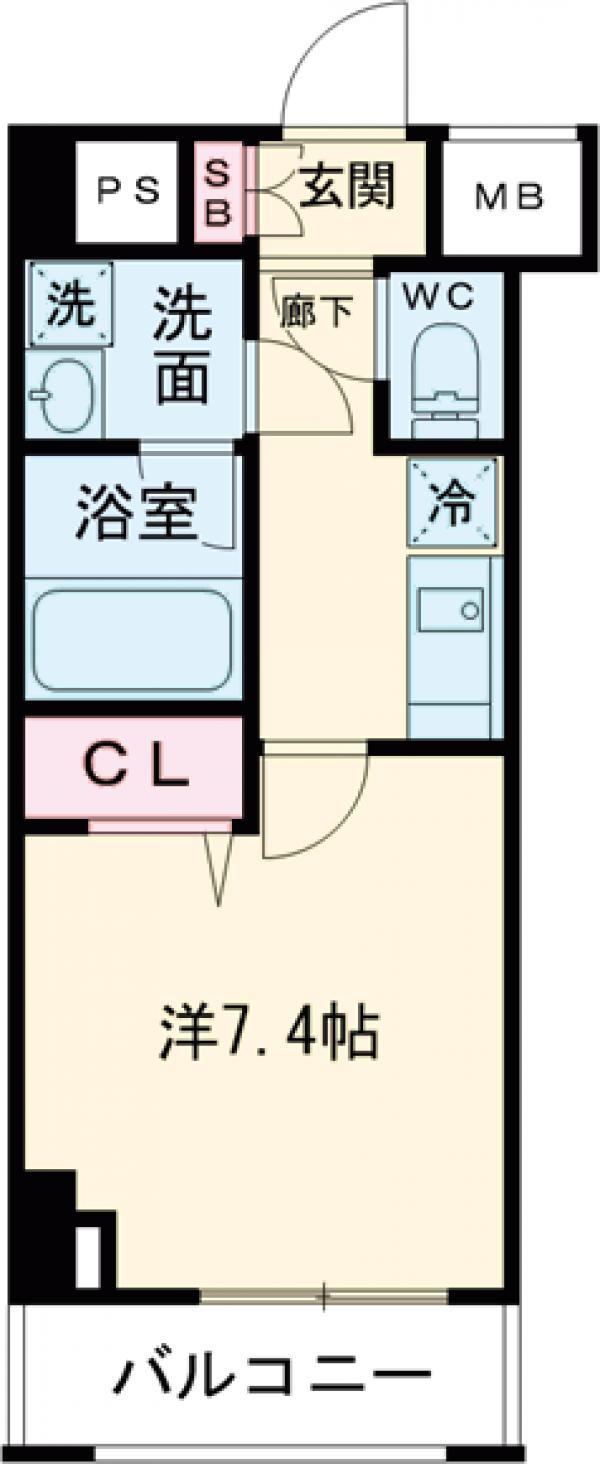 メインステージ板橋本町駅前Ⅱの間取り