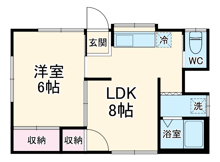 鈴野荘の間取り