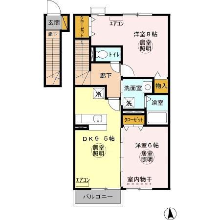 ROYAL GARDEN KANAIの間取り