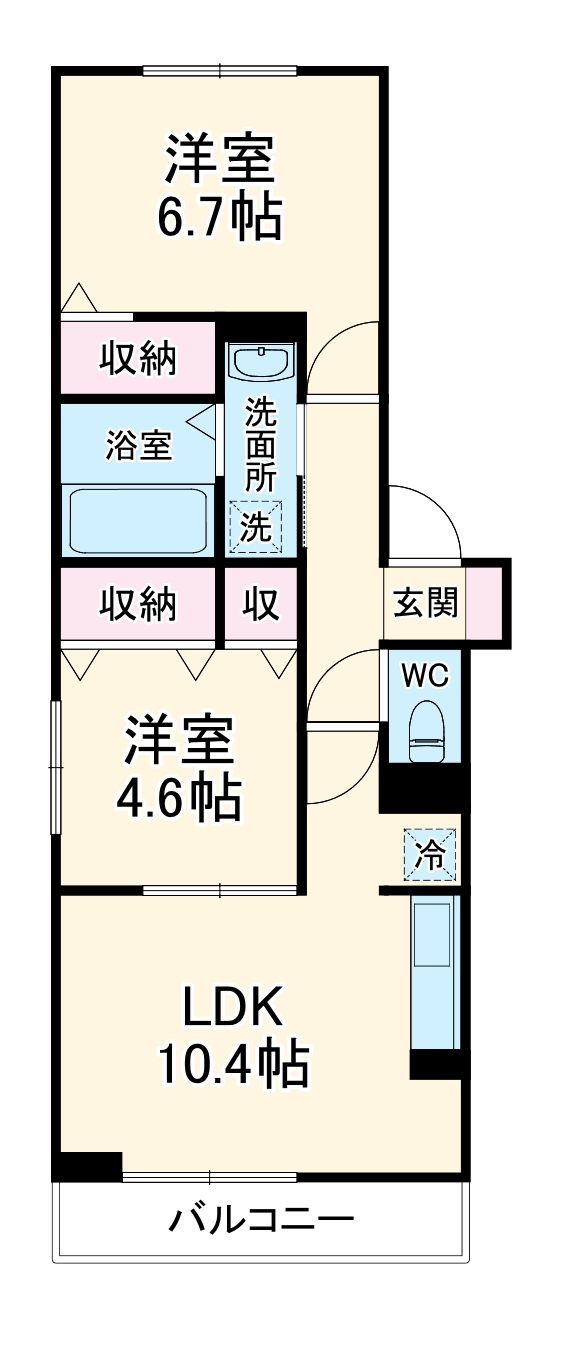 D-room寒川の間取り