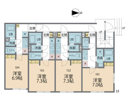 カインドネス八王子南の間取り