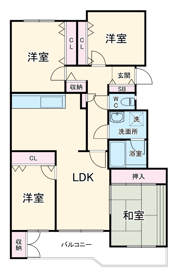 T‘sgarden横浜反町の間取り