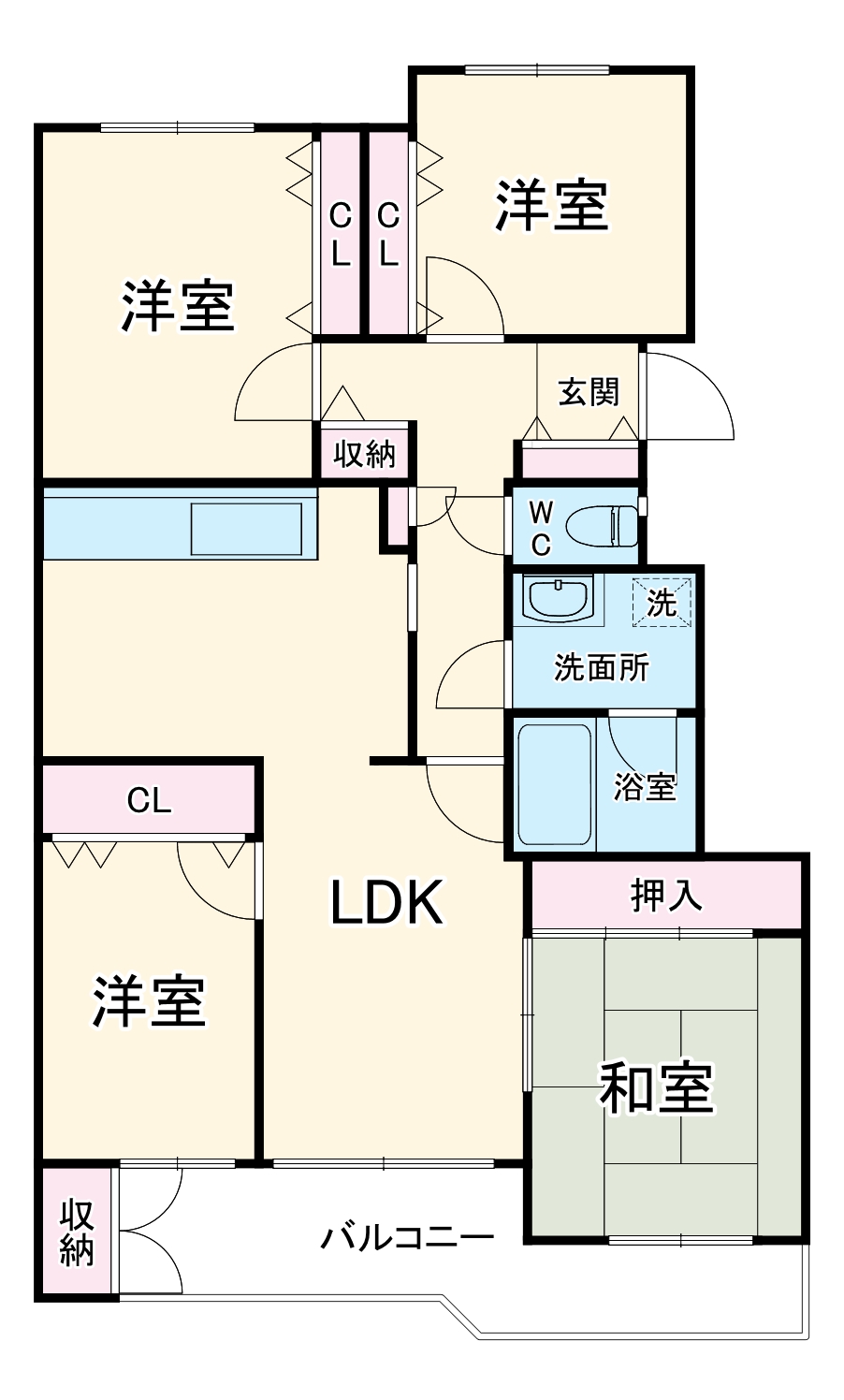 T‘sgarden横浜反町の間取り