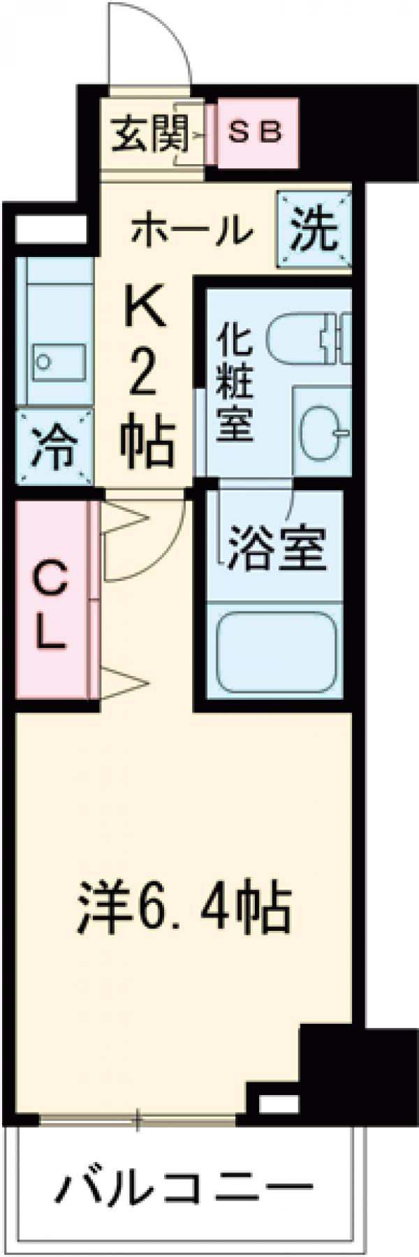 シェル品川戸越の間取り