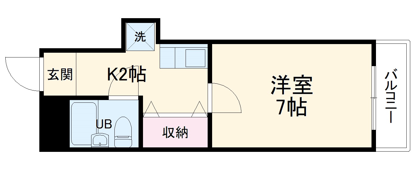 第6センリハイツの間取り