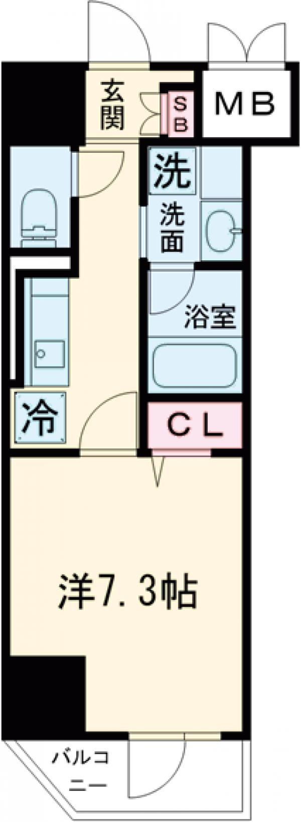 東立石の完工年月(2024年6月)築の賃貸マンションの間取り