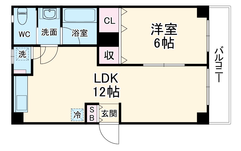 CITY SPIRE立売堀の間取り