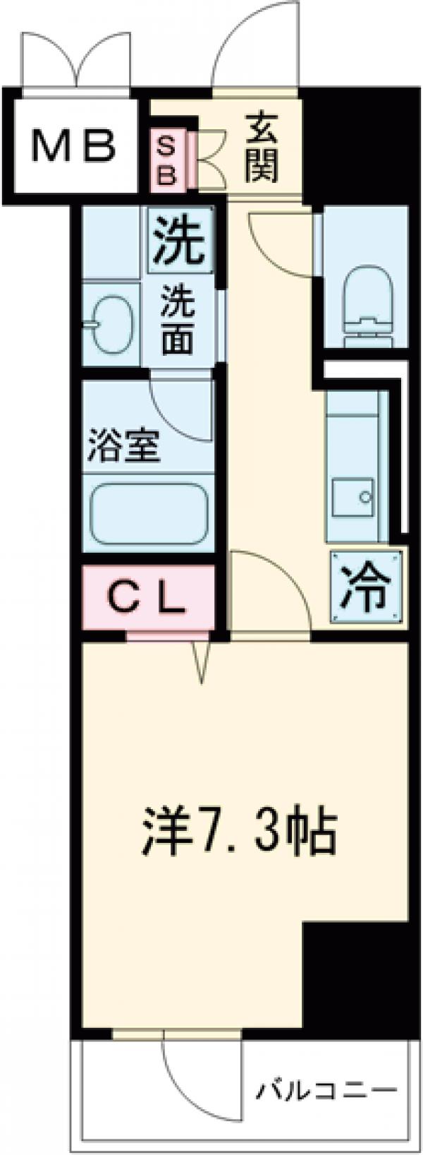 東立石の完工年月(2024年6月)築の賃貸マンションの間取り