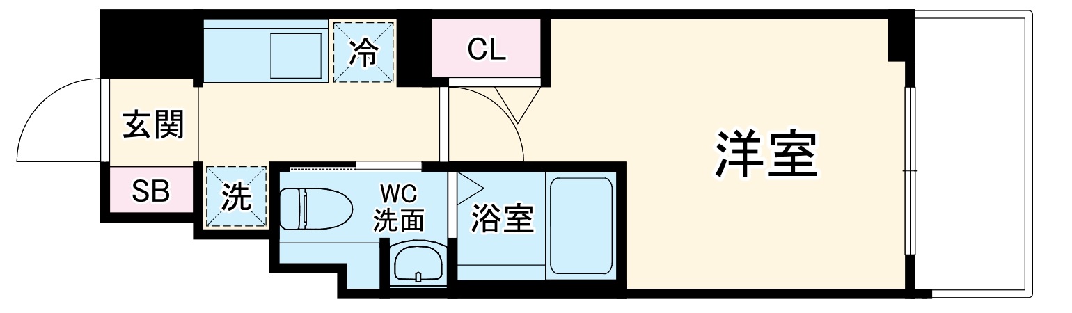 S-RESIDENCE横濱阪東橋の間取り