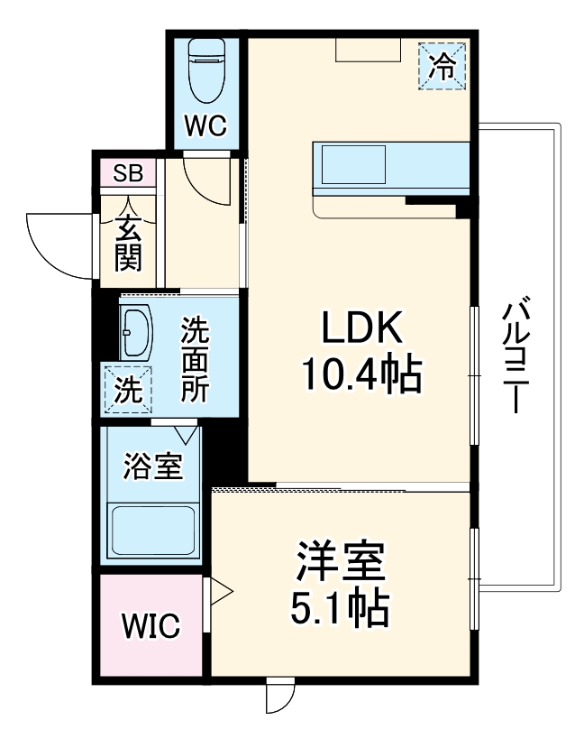 マノワール今里の間取り