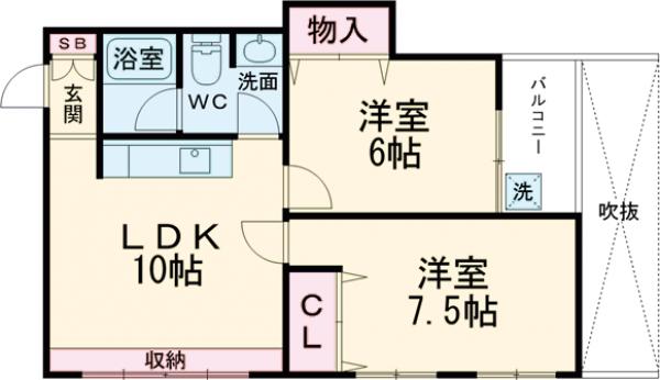 KGマンションの間取り
