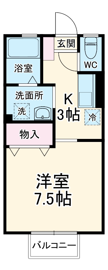 セレーナKの間取り