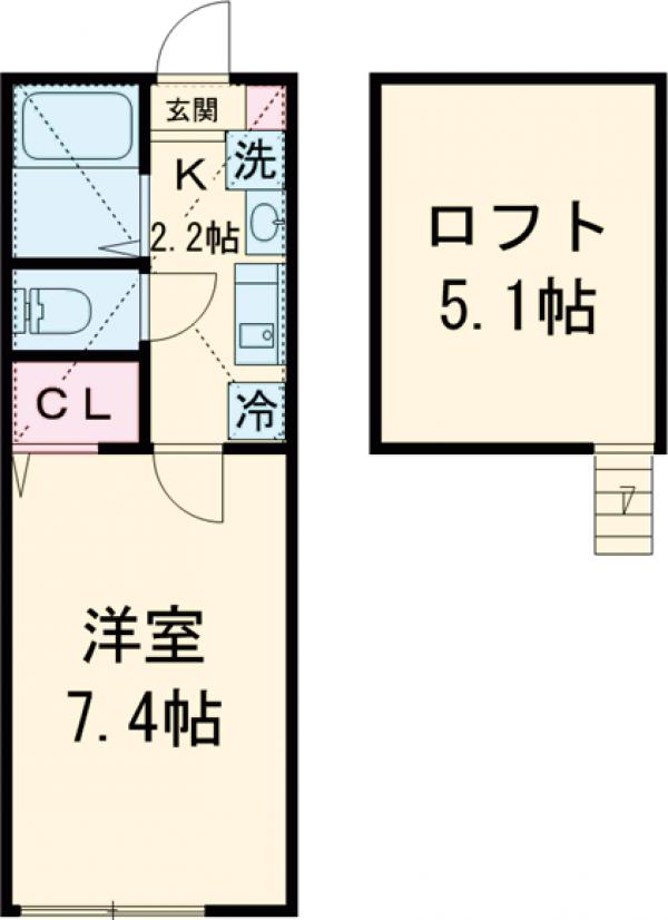 バーミープレイス国立Ⅳの間取り