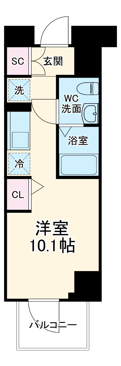 AZEST横濱大通り公園の間取り