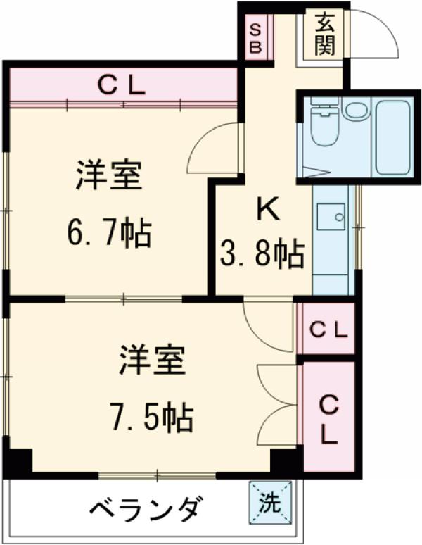 小茂根ビルの間取り