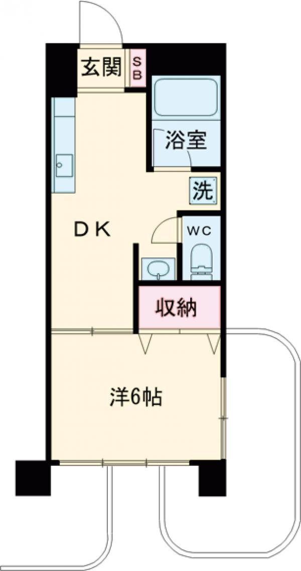 シーサイドシモカワ・205号室の間取り