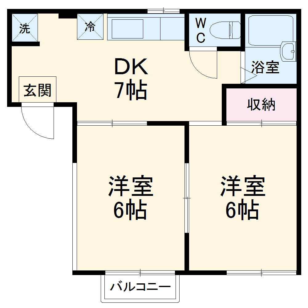 モンセジュールの間取り