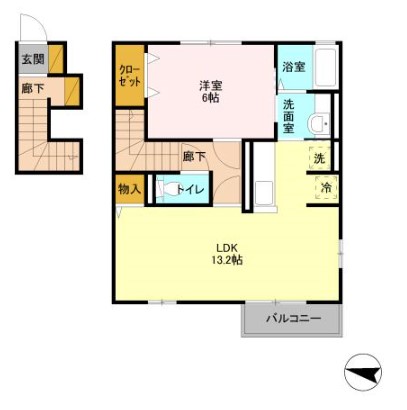ウィルビューHの間取り