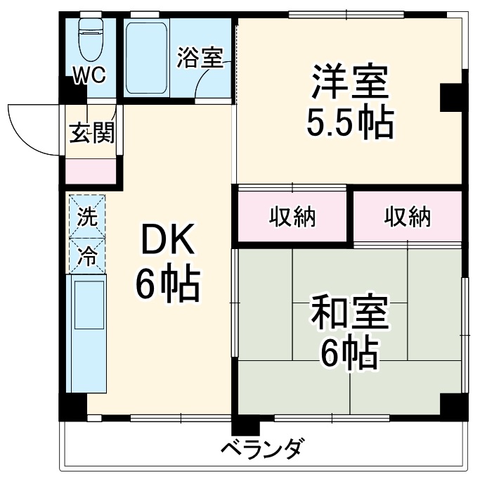 滝口マンションの間取り