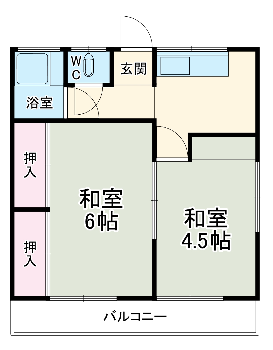 中台荘の間取り