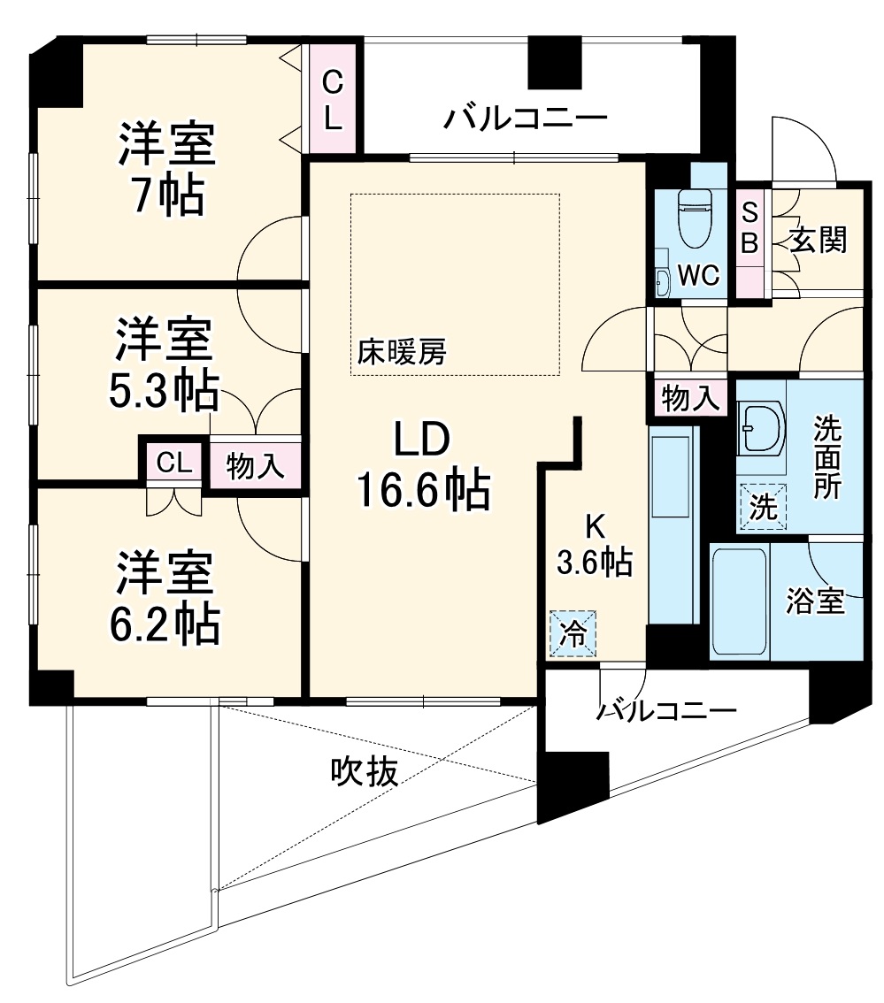 TheCenturyMiyazakidaiの間取り