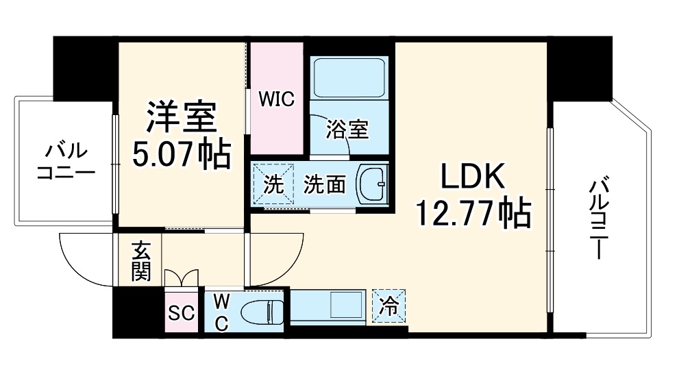 プレジオ大正の間取り