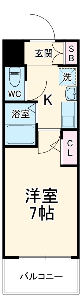 エスリード南森町駅前の間取り