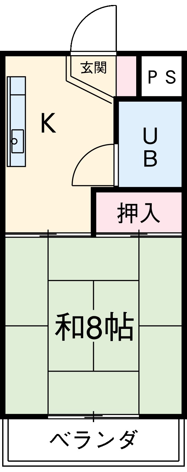 サンライズ橋本の間取り