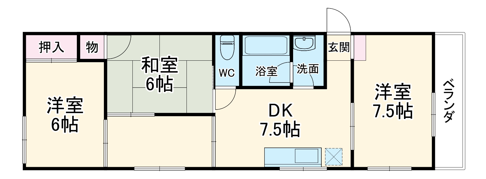 サンノーマンションの間取り