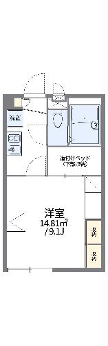 レオパレス袋井駅南の間取り
