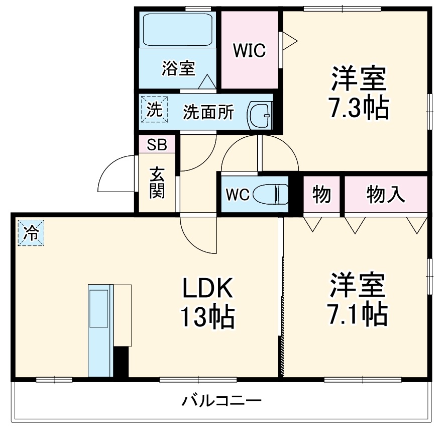 ラヴィエールの間取り