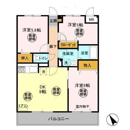 ローズ・ウッドの間取り