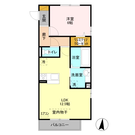 レスポワール Bの間取り