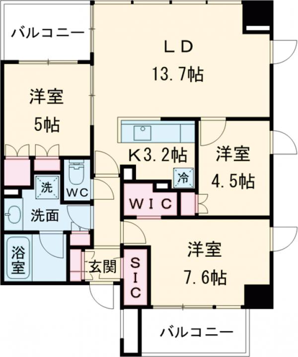 パークアクシス千川の間取り