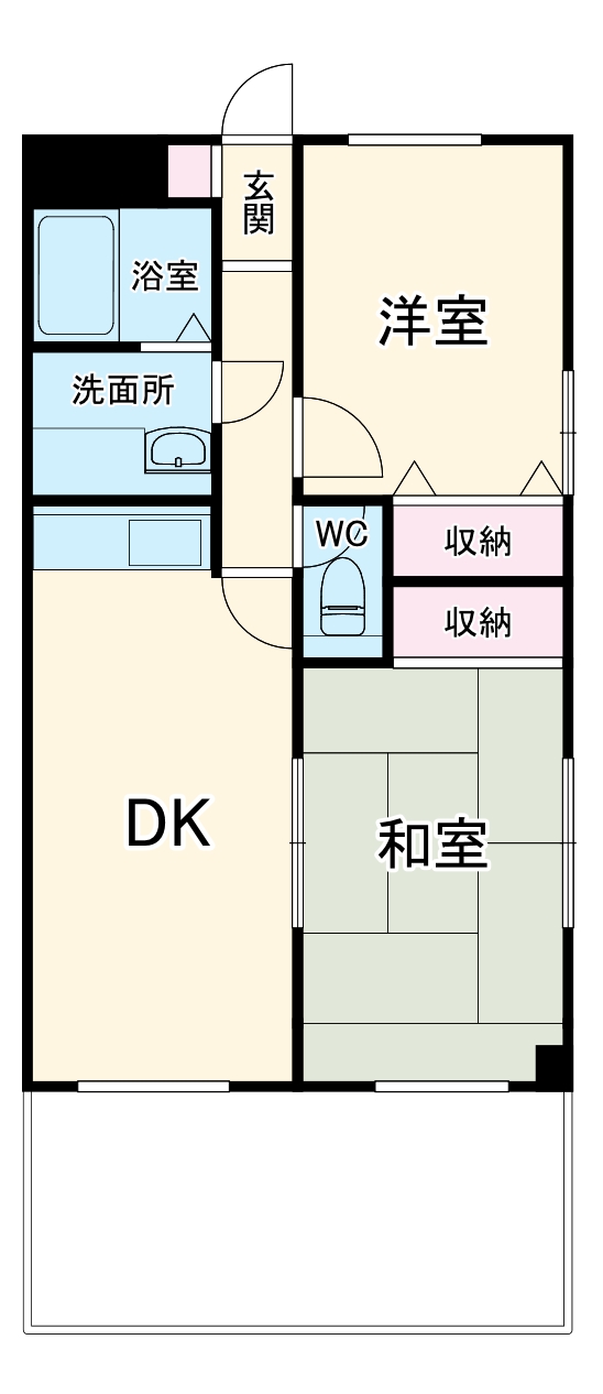 ヒルサイドパレスⅠの間取り