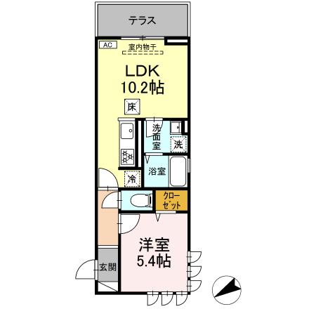 Ｇｒａｎｄ　ｓｔａｔｉｏｎ宮上Ⅱの間取り