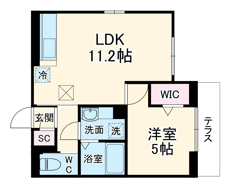 D Paina 上小田中の間取り