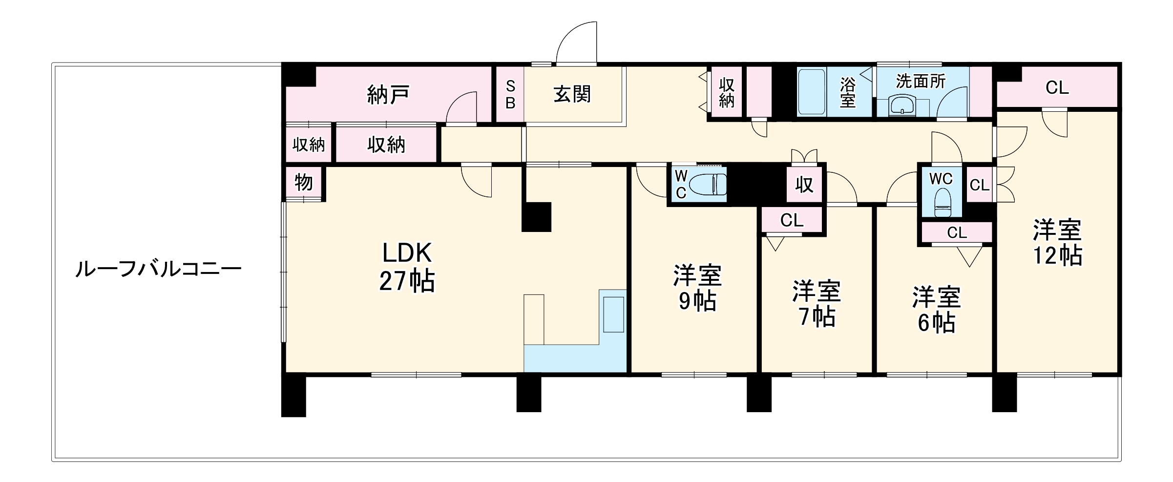 小川町マンションの間取り