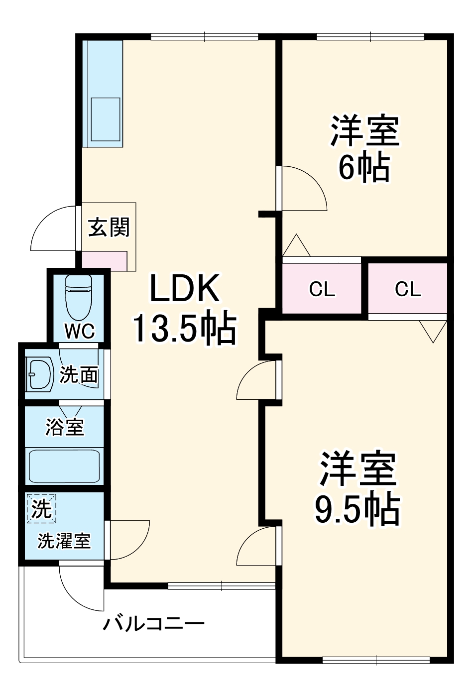 パイロットホーム５号棟の間取り