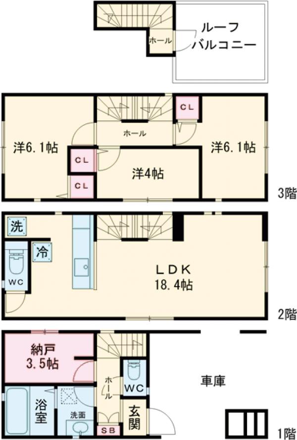 Kolet四ツ木♯16の間取り