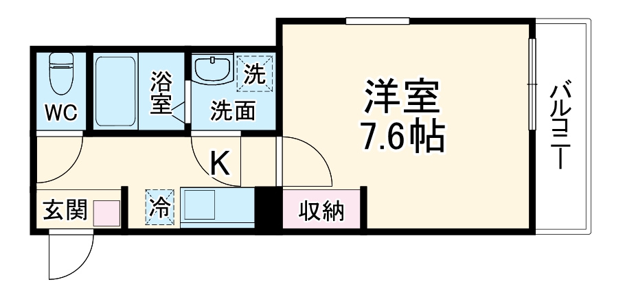 REGIA IKEDA CITY TENJINの間取り