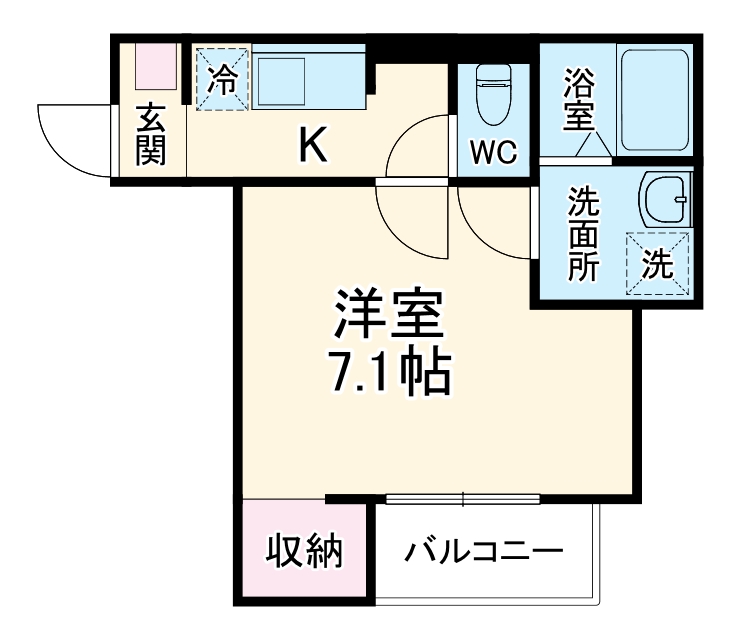 REGIA IKEDA CITY TENJINの間取り