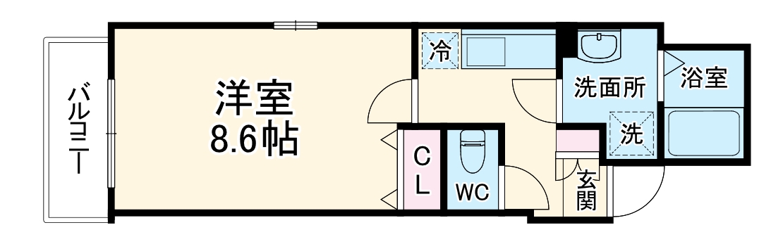 KTIカーサ三国本町Ⅱの間取り