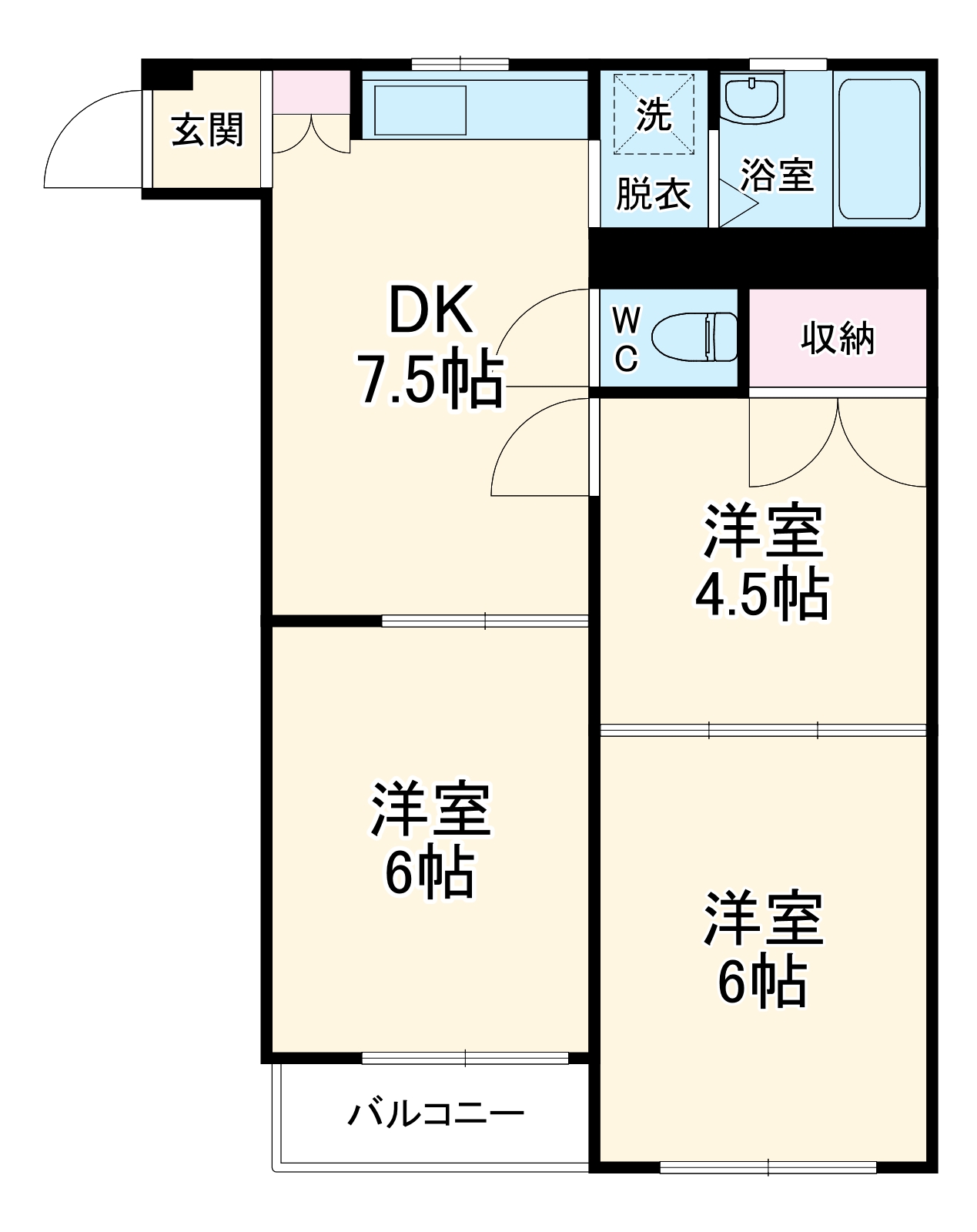 テラスフルールの間取り