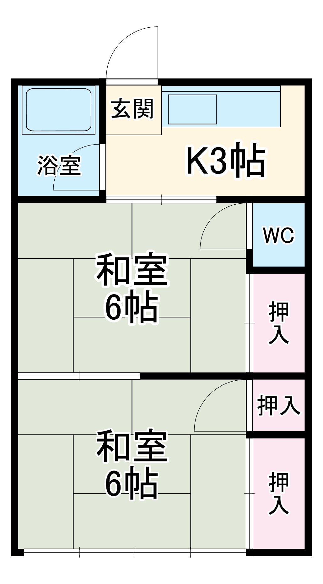 幸栄荘の間取り